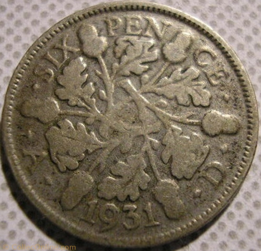 George V - 6 Pence 1931 - Great Britain monnaie monde royaume uni george v 6 pence 1931 great britain
