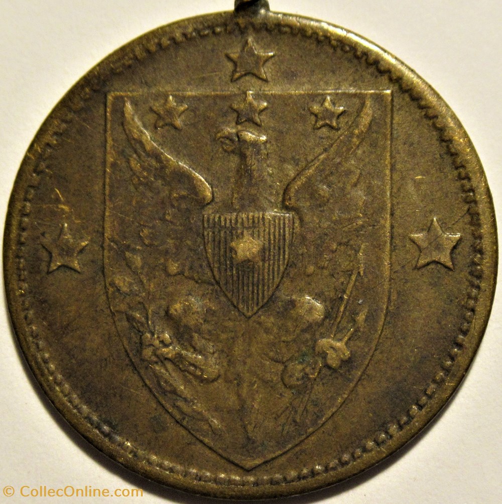 US Indian Token - Siuol Maharba 3 monnaies jetons mereaux us indian token siuol maharba