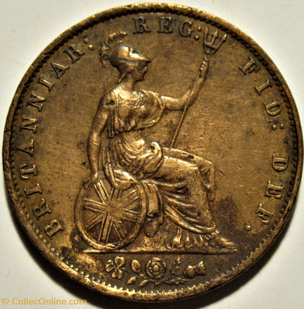 Victoria - HalfPenny 1855 - Kingdom of Great Britain (ex.2) 3 monnaies monde royaume uni victoria halfpenny 1855 kingdom of great britain ex 2