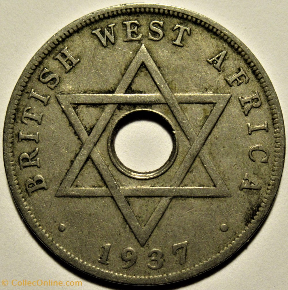monnaies monde nigeria george vi one penny 1937 west africa