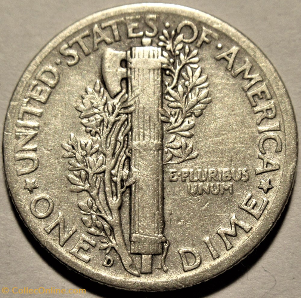 1940 Denver Dime 4 monnaies monde etats unis 1940 denver dime
