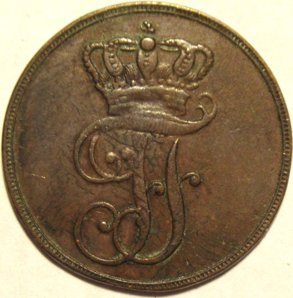 Friedrich Franz I - 2 Pfennige 1831- Grand Duchy of Mecklenburg-Strelitz monnaies monde allemagne friedrich franz i 2 pfennige 1831 grand duchy of mecklenburg strelitz