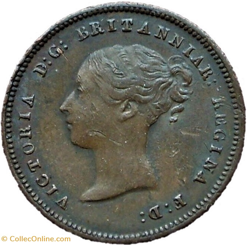 Victoria - Half Farthing 1843 - Kingdom of Great Britain monnaies monde royaume uni victoria half farthing 1843 kingdom of great britain