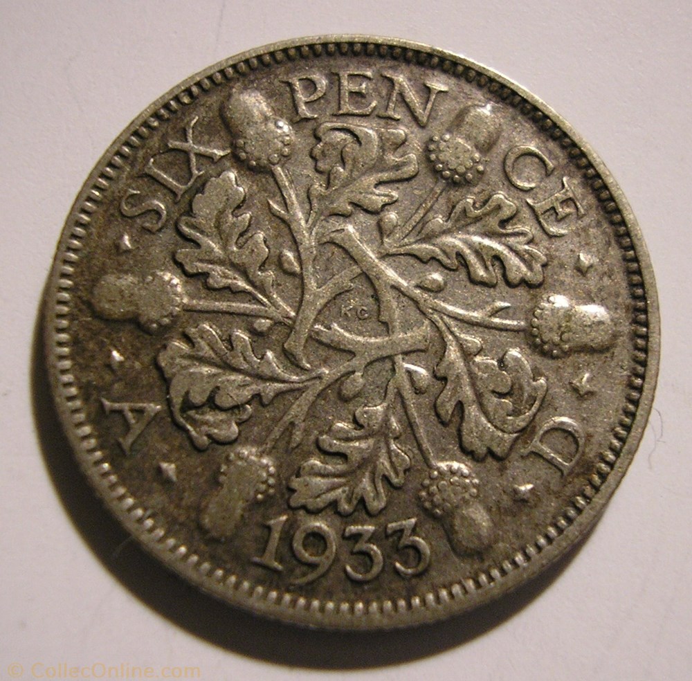 George V - 6 Pence 1933 - Great Britain monnaie monde royaume uni george v 6 pence 1933 great britain