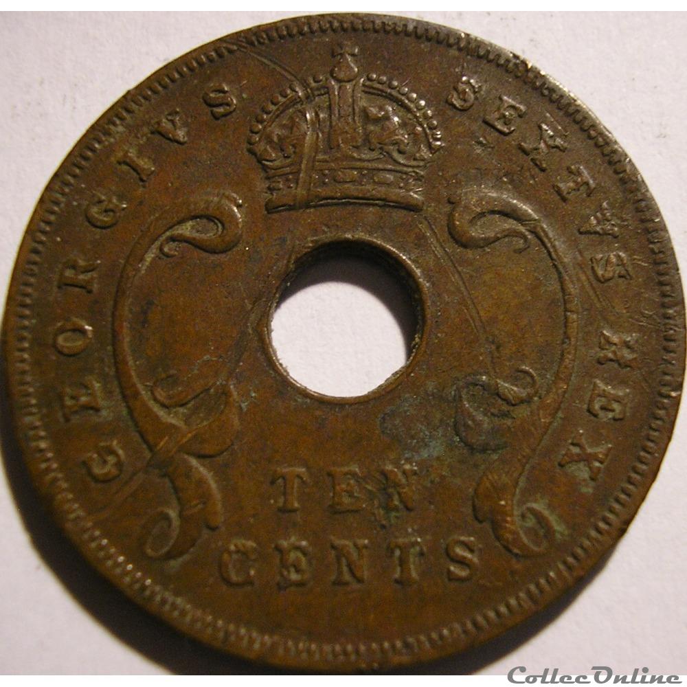 monnaie monde kenya george vi 10 cents 1950 east africa