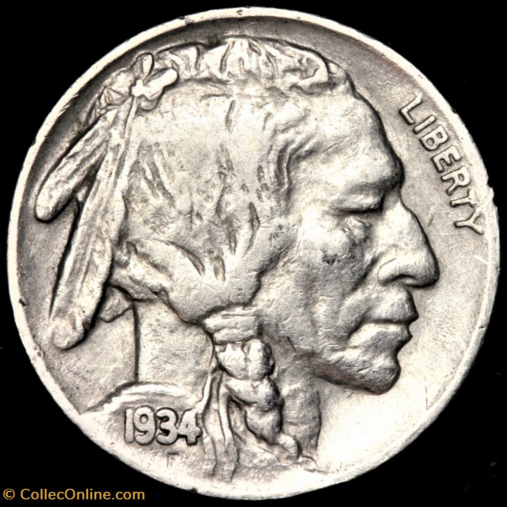 1934 5 Cents monnaies monde etats unis 1934 5 cents
