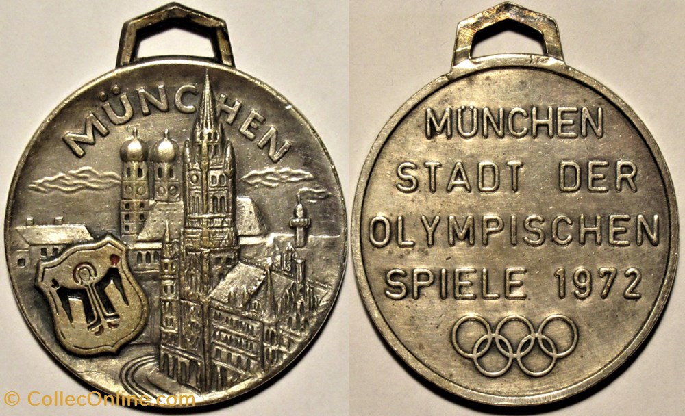 Germany 1972 Medal - Olympic Games in Munich medailles allemagne rfa rep fed germany 1972 medal olympic games in munich