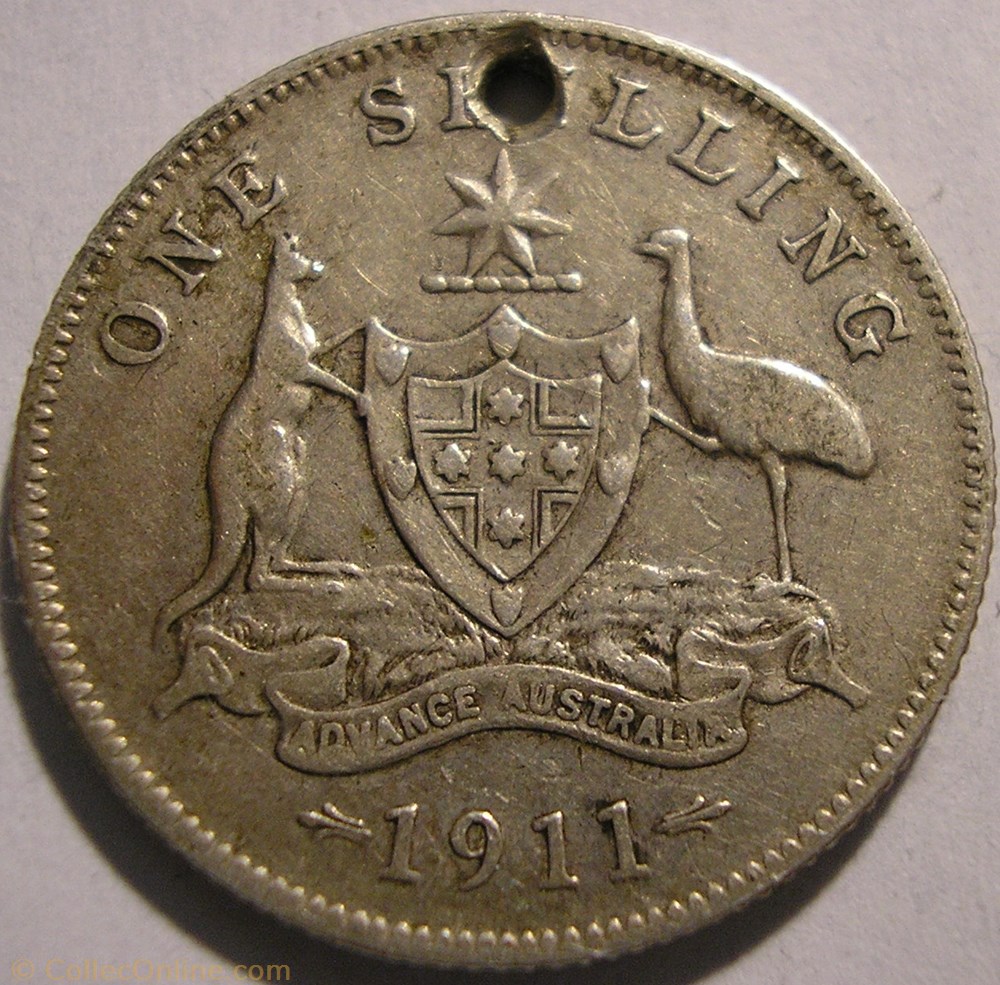 monnaie monde australie george v one shilling 1911 australia