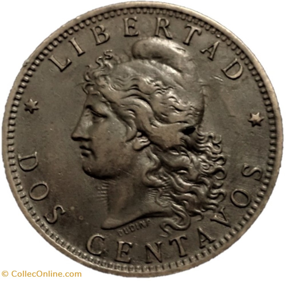 Argentina - Dos Centavos 1893 monnaies monde argentine argentina dos centavos 1893