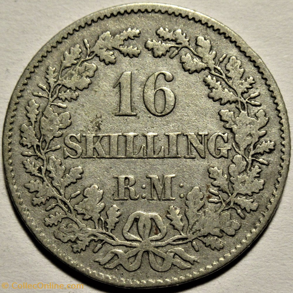 monnaies monde danemark frederik vii denmark 16 skilling rigsm nt 1856
