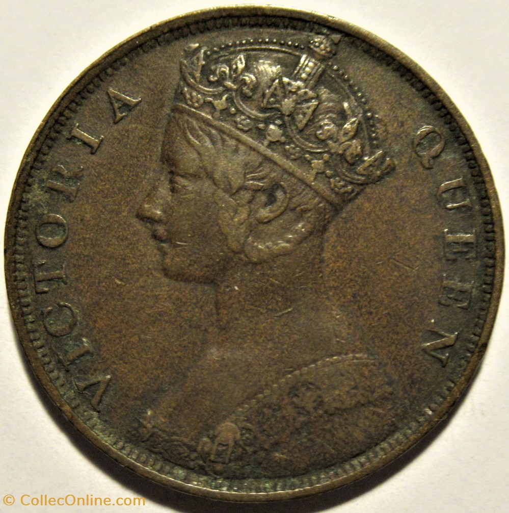 monnaies monde victoria one cent 1876 hong kong