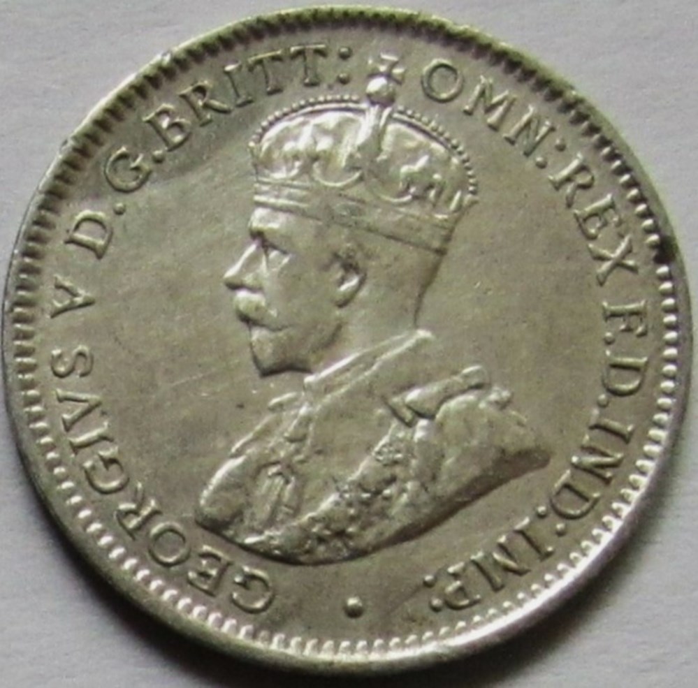 George V - Three Pence 1919 Melbourne - Australia monnaies monde australie george v three pence 1919 melbourne australia