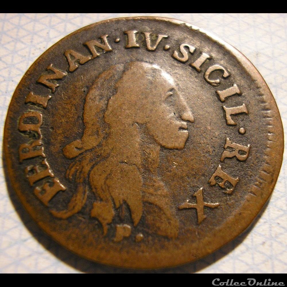 monnaie monde italie 1791 royaume de naples 9 cavalli ferdinando iv de bourbon siciles
