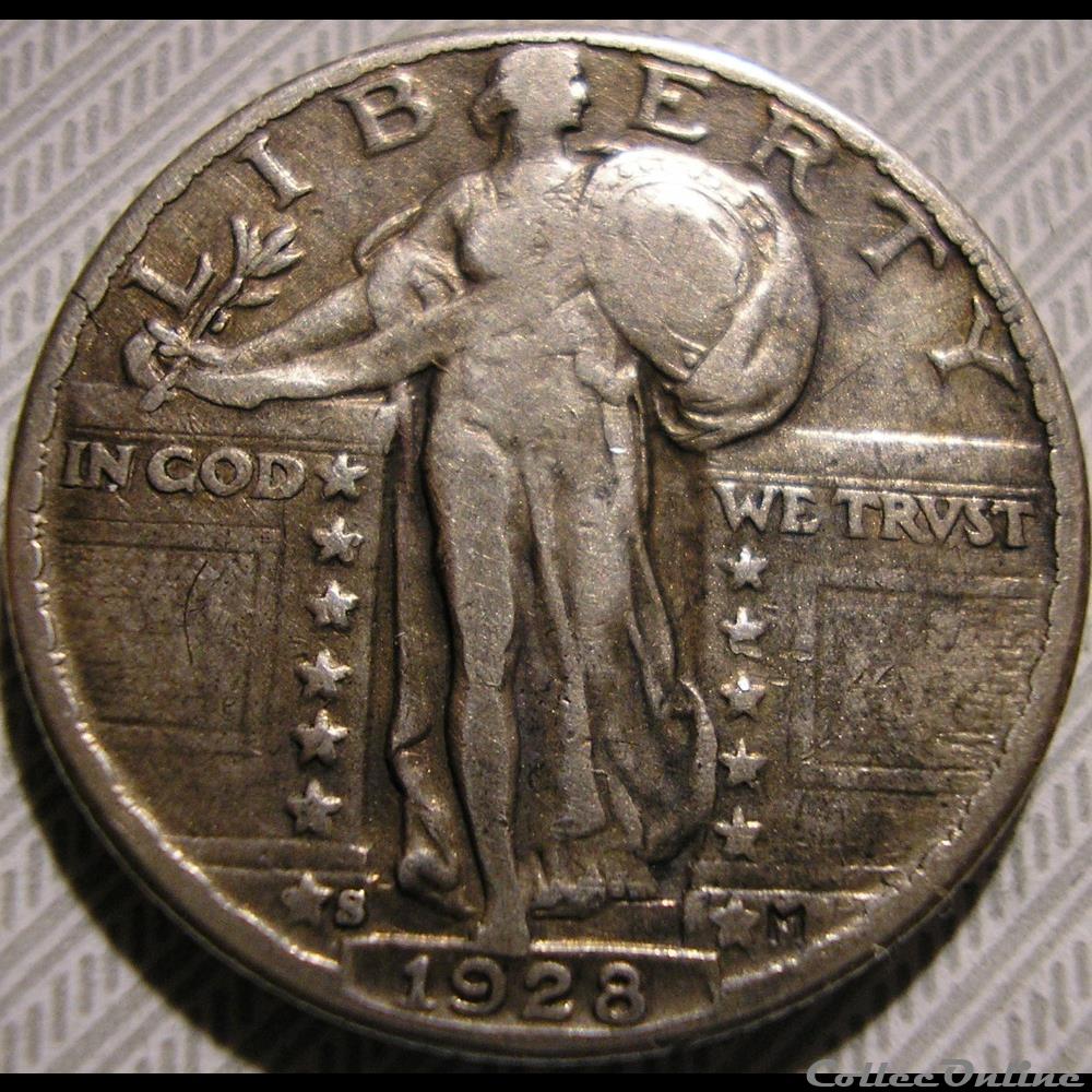 1928 San Francisco Quarter Dollar 3 monnaie monde etat uni 1928 san francisco quarter dollar