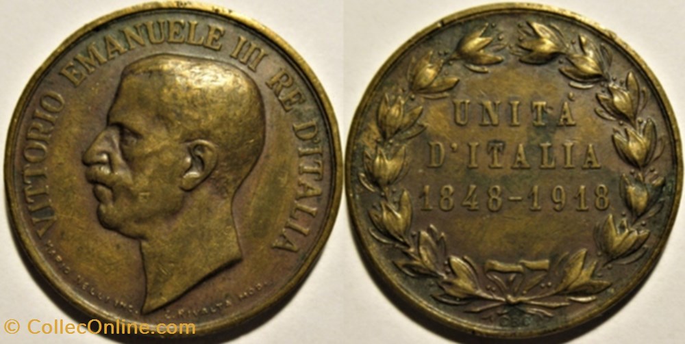 medailles italie 1848 1918 medaglia commemorativa dell unita italia vittorio emanuele iii
