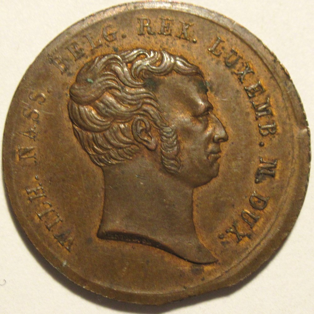 Medal 1815 - Inauguration of Willem I, Grand Duke of Luxembourg medailles medal 1815 inauguration of willem i grand duke of luxembourg
