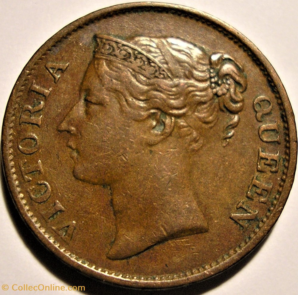 Victoria - Half Cent 1862 - India, Straits Settlements monnaie monde malaisie victoria half cent 1862 india straits settlements