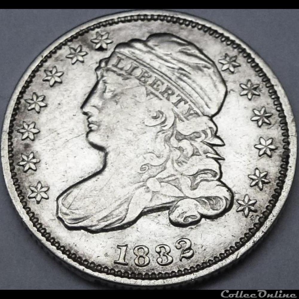 monnaie monde etat uni 1832 dime 10 cents