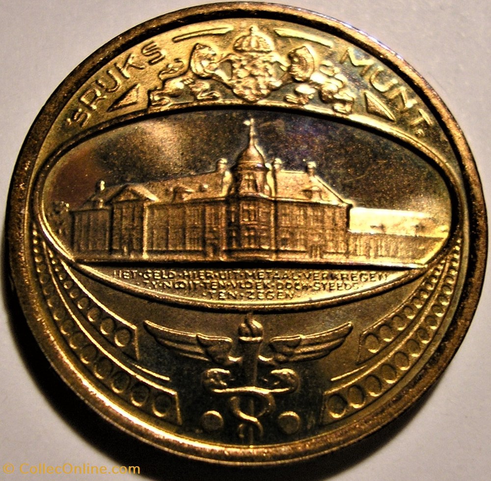 1986 Royal Dutch Mint Set Token 2 monnaie jeton mereaux 1986 royal dutch mint set token