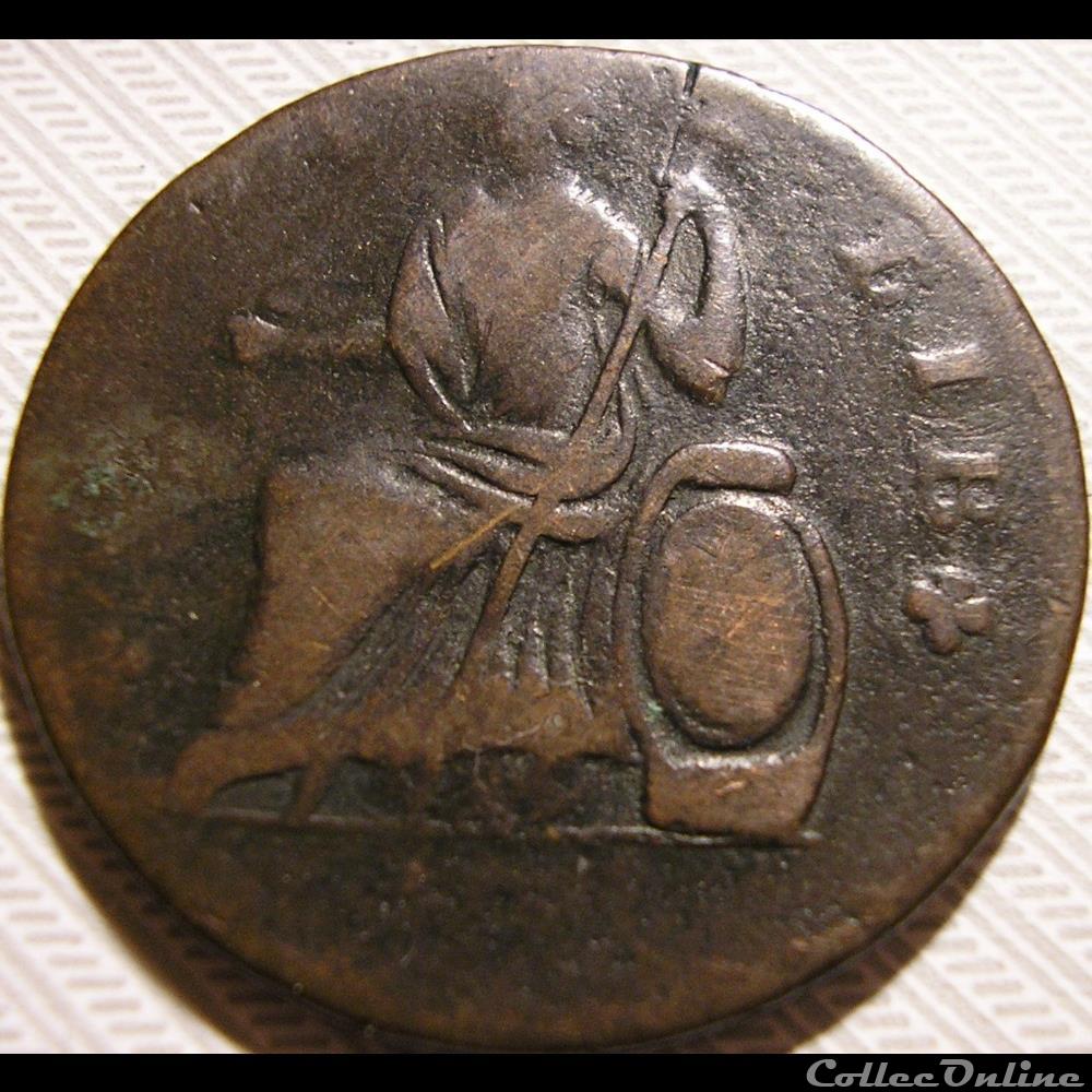 monnaie monde etat uni 1787 nova eborac half penny new york