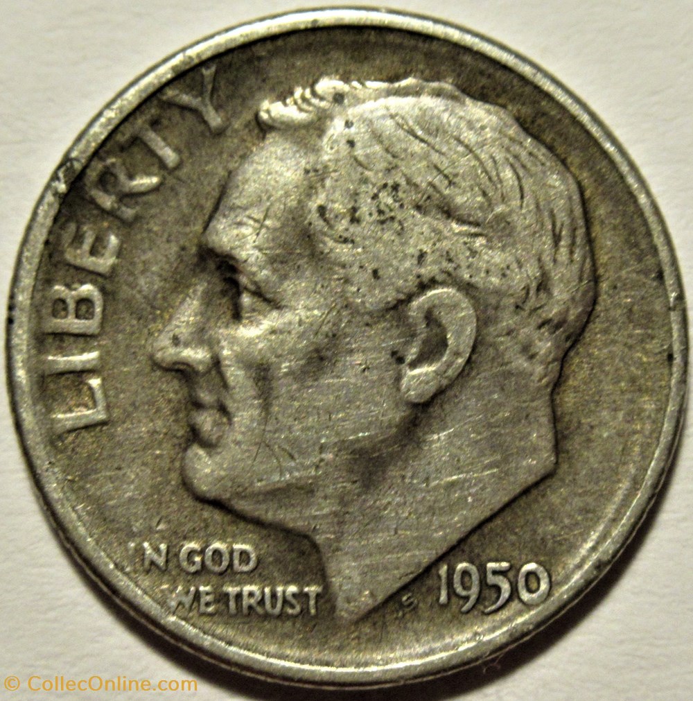 monnaies monde etats unis 1950 denver dime