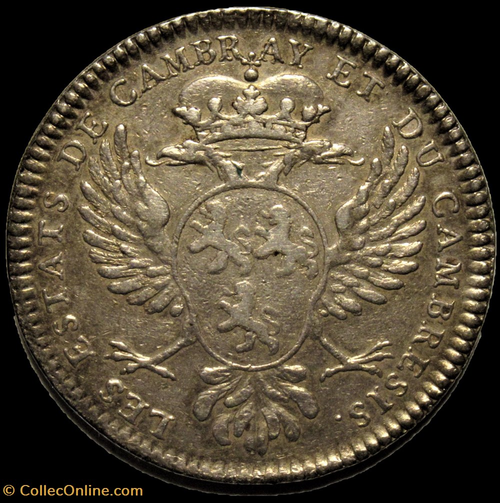 Louis XV - Jeton 1747 - Estats de Cambray et du Cambresis monnaies paranumismatique jetons poids louis xv jeton 1747 estats de cambray et du cambresis