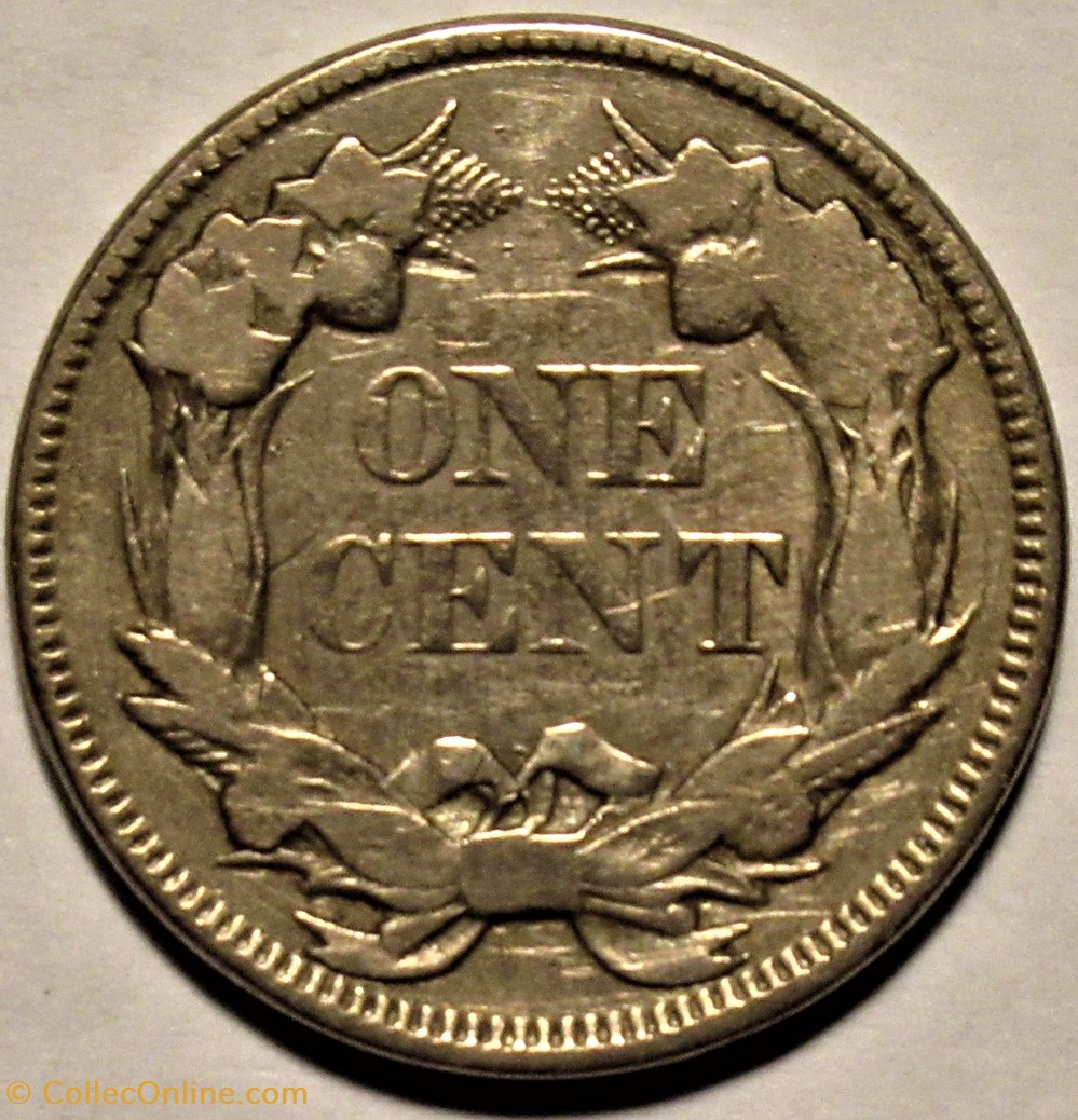 monnaies monde etats unis 1857 cent one ex 3 variety