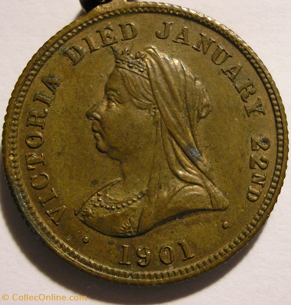 Victoria death / Edward VII & Alexandra crowned - Medallion 1901 2 medaille royaume uni victoria death edward vii alexandra crowned medallion 1901