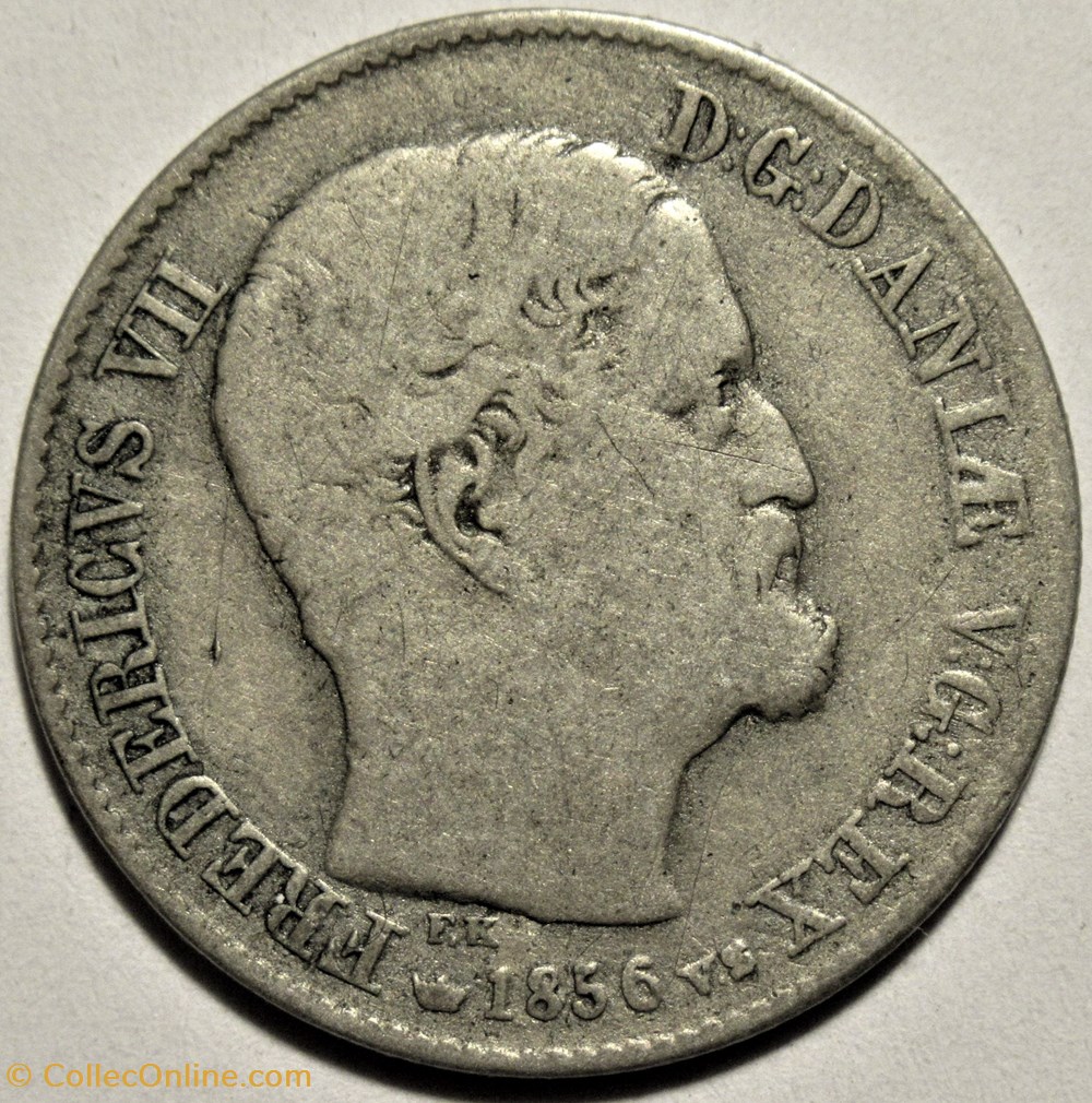 monnaies monde danemark frederik vii denmark 16 skilling rigsm nt 1856 ex 2