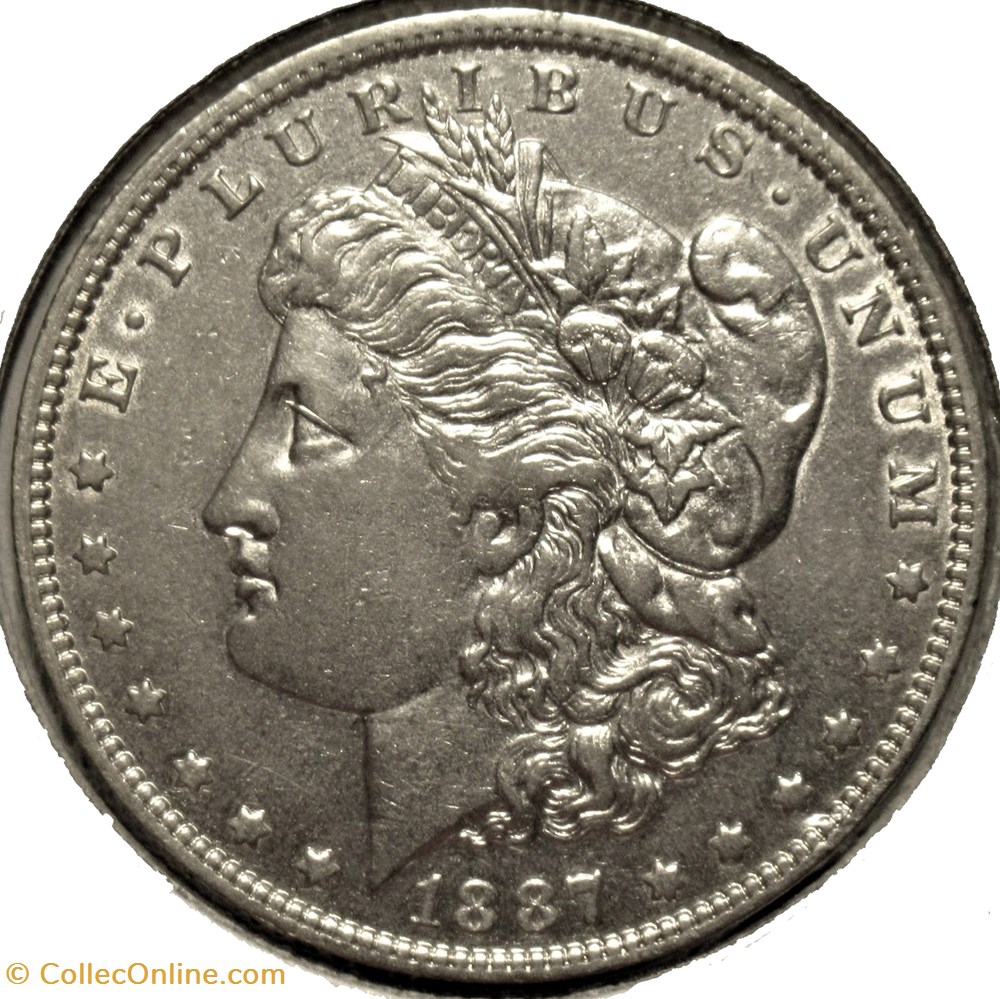 1887 New Orleans Dollar monnaies monde etats unis 1887 new orleans dollar