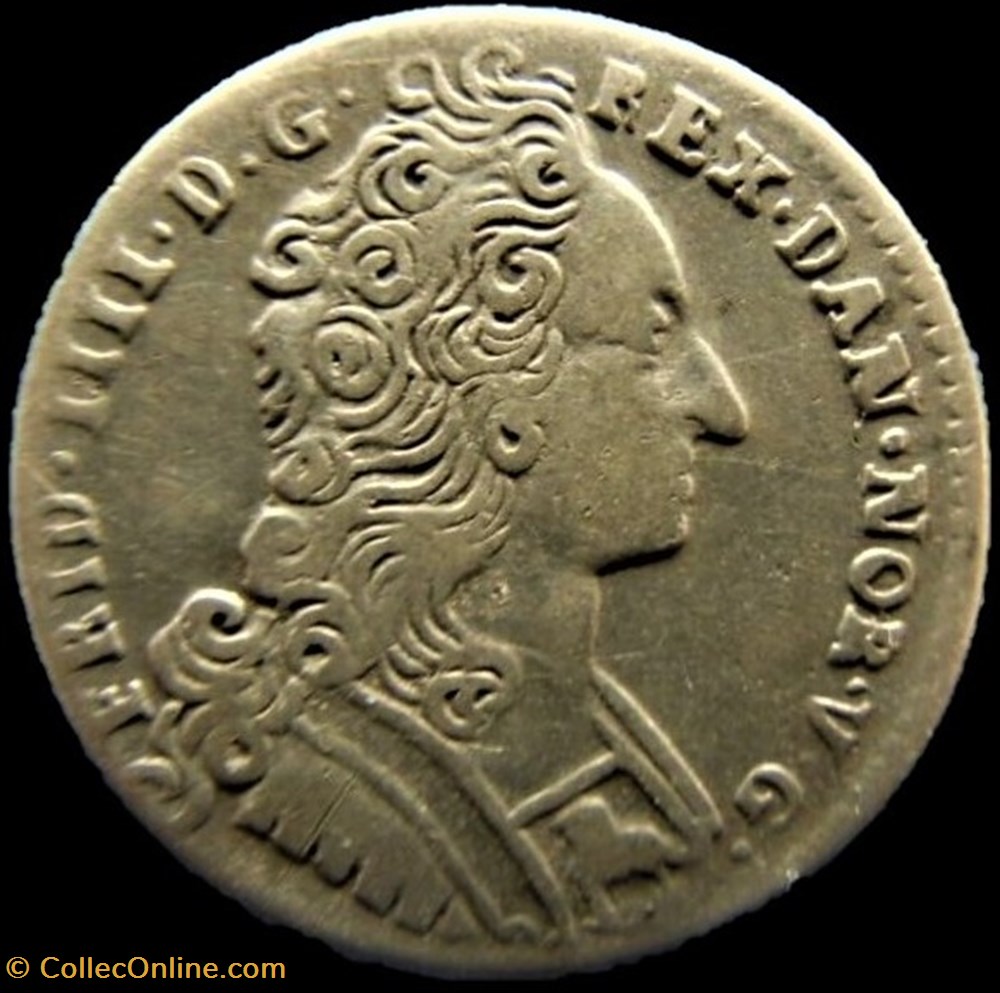 Frederik IV Denmark - 8 Skilling Dansk 1729 monnaies monde danemark frederik iv denmark 8 skilling dansk 1729