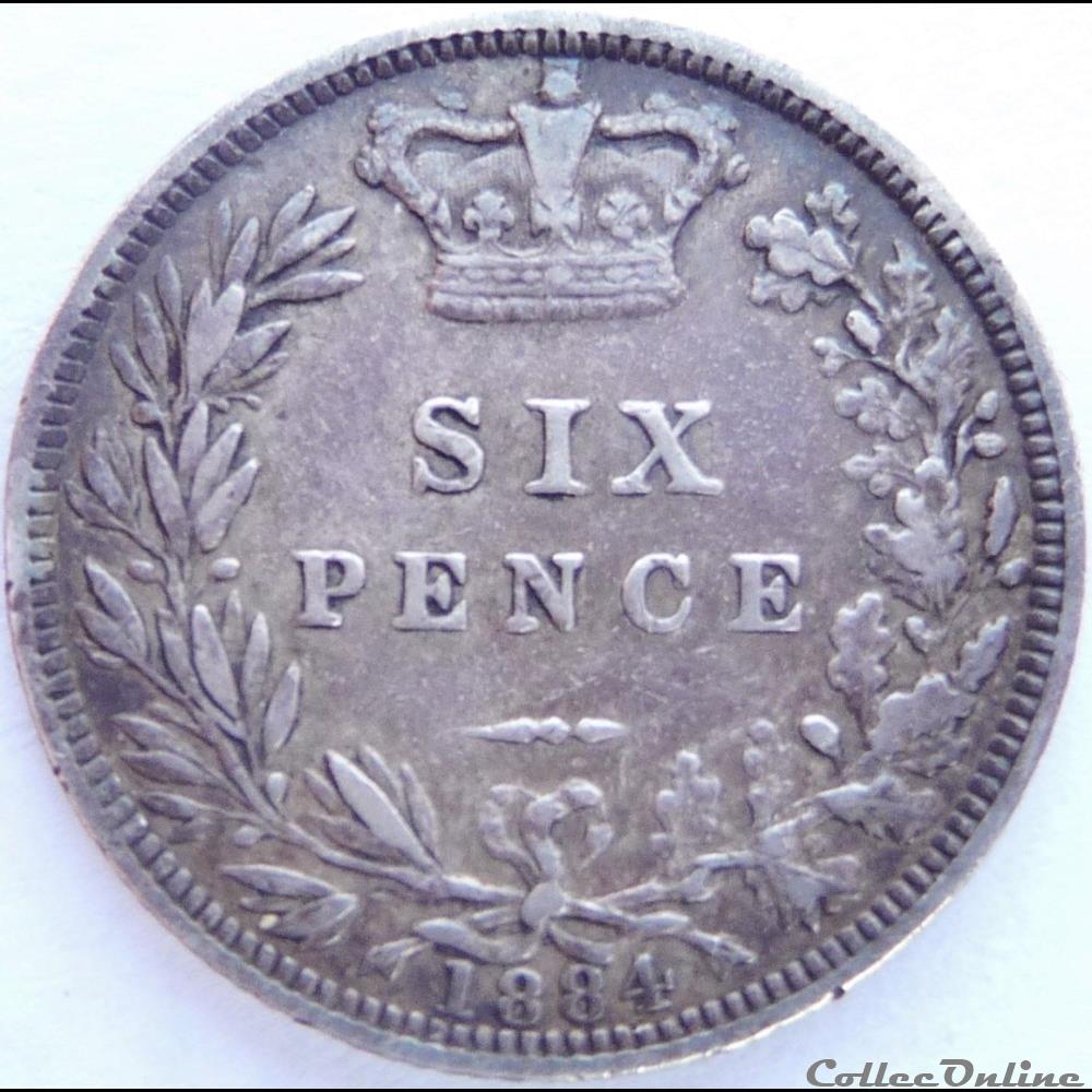 Victoria - Sixpence 1881 Kingdom of Great Britain 2 monnaie monde royaume uni victoria sixpence 1881 kingdom of great britain