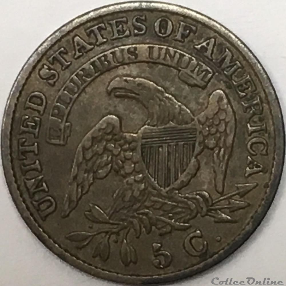 1831 Half Dime - 5 Cents (ex.2) monnaie monde etat uni 1831 half dime 5 cents ex 2