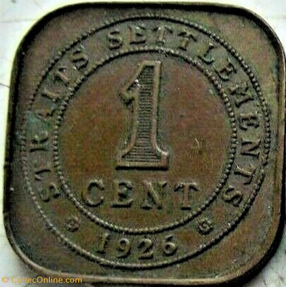 monnaie monde malaisie george v one cent 1926 straits settlements ex 3