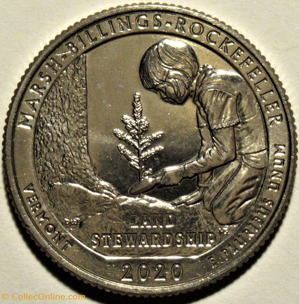 National Historical Park - 2020 S Quarter Dollar - Vermont State 2 monnaies monde etats unis national historical park 2020 s quarter dollar vermont state