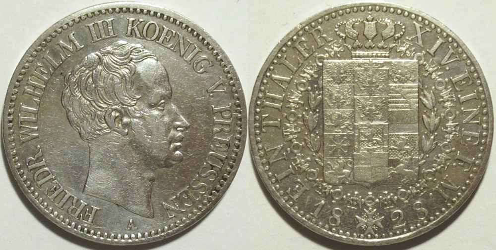Friedrich Wilhelm III - 1 Thaler 1829 - Kingdom of Prussia monnaies europe medievale saint empire romain germanique friedrich wilhelm iii 1 thaler 1829 kingdom of prussia