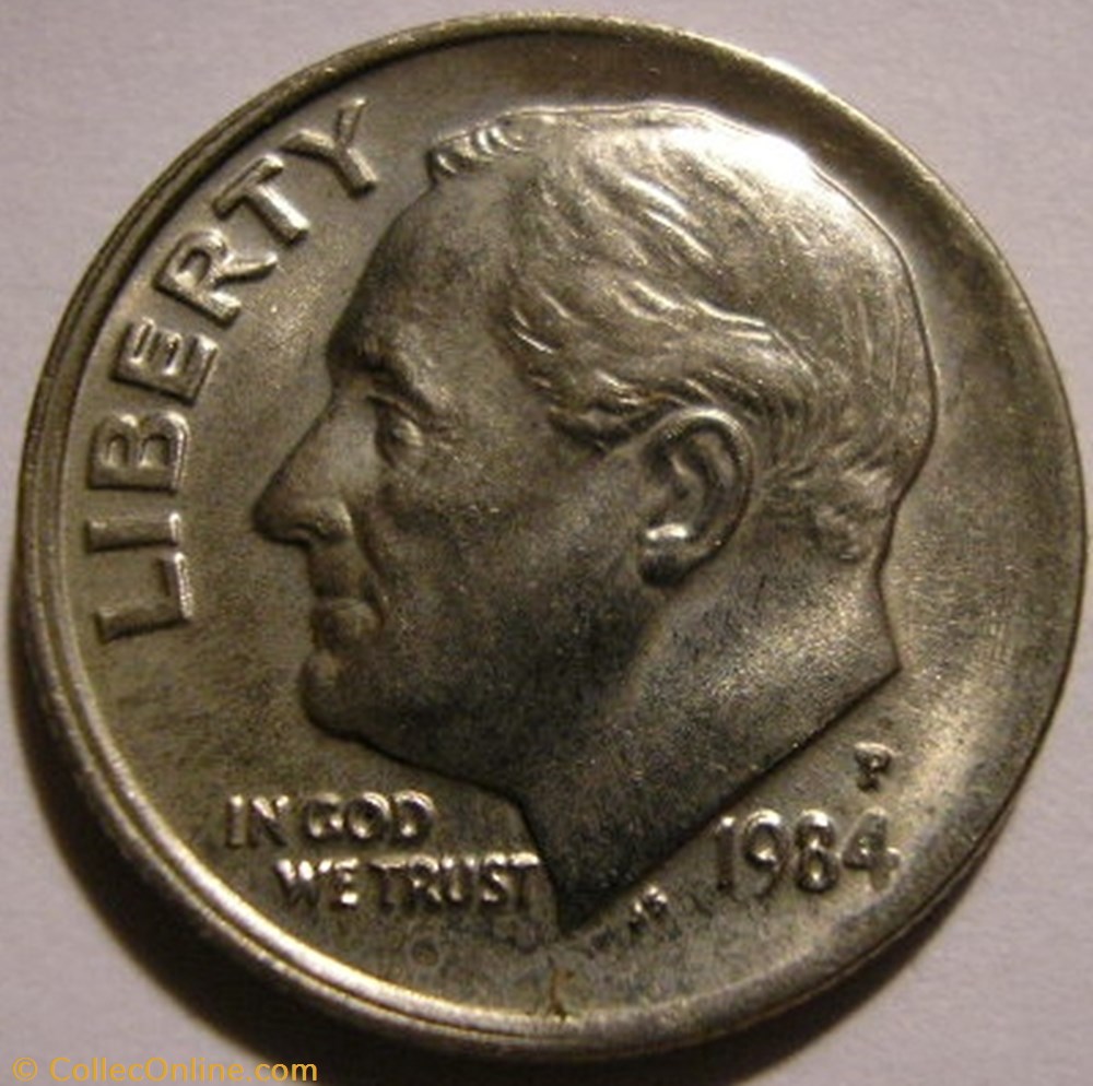 1984 Dime monnaies monde etats unis 1984 dime