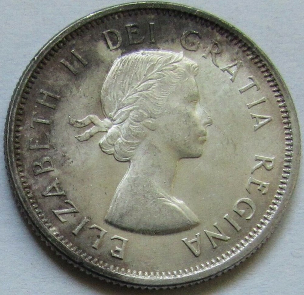 monnaies monde canada elizabeth ii 25 cents 1961