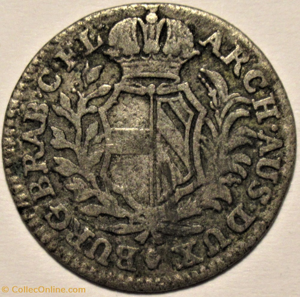 Maria Theresa - 10 Liards 1751 - Brabant, Austrian Netherlands monnaies europe medievale pays bas autrichiens maria theresa 10 liards 1751 brabant austrian netherlands