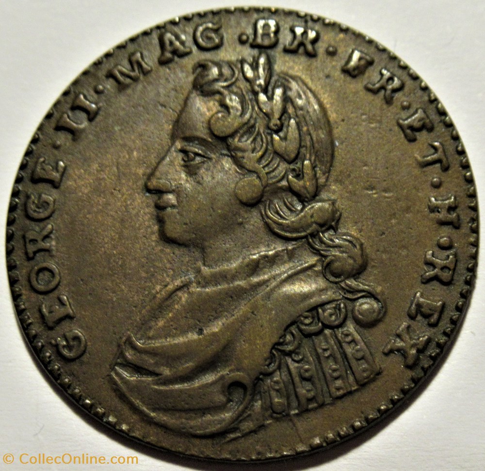 George II - Gaming or Counter Token c.1727 Great Britain 2 monnaies jetons mereaux george ii gaming or counter token c 1727 great britain