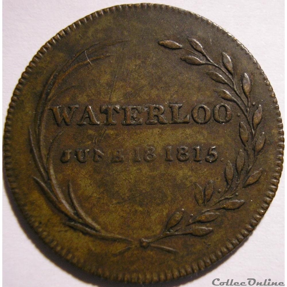 Waterloo 1815 - Crown Prince of Orange Token - Great Britain 2 monnaie monde royaume uni waterloo 1815 crown prince of orange token great britain