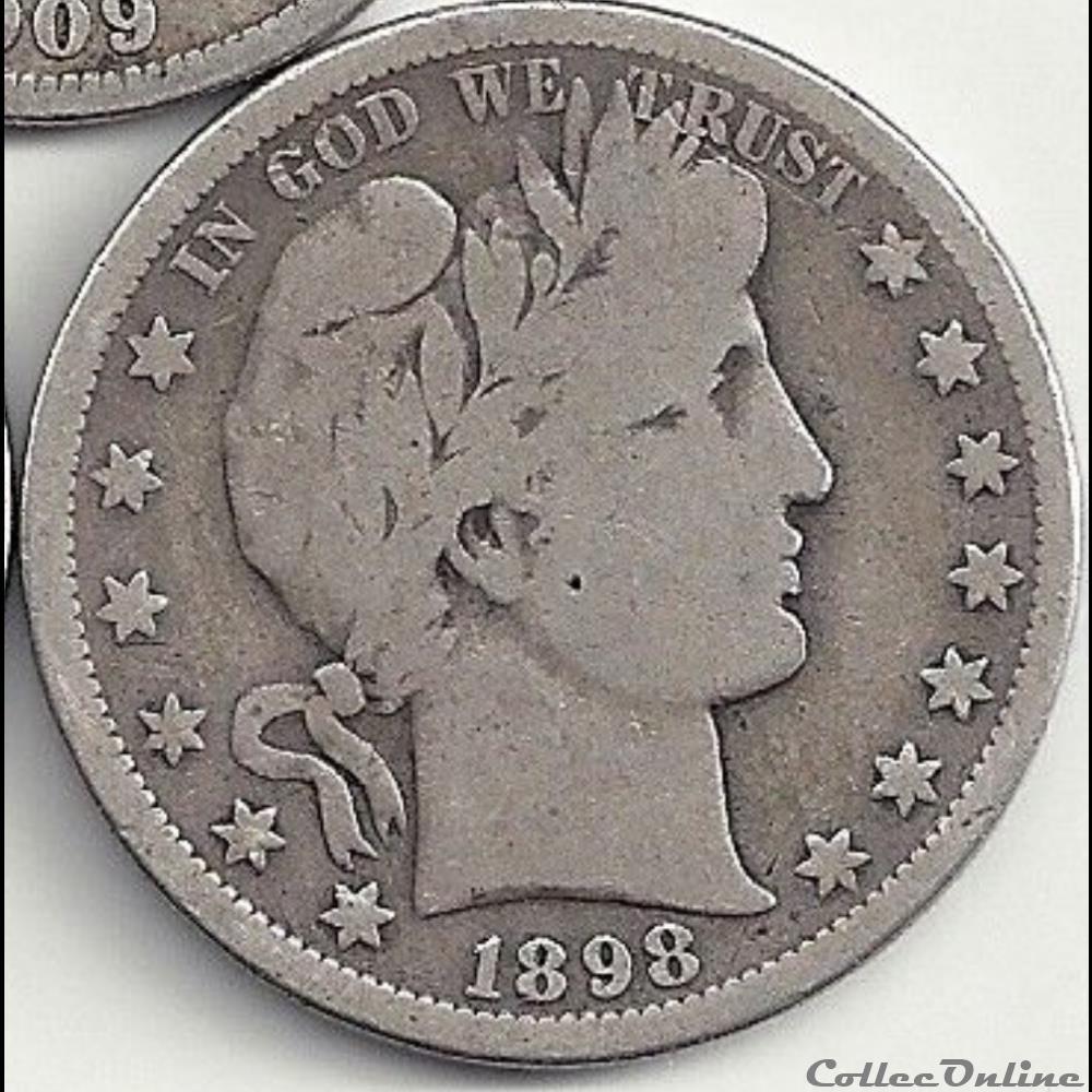 1898 San Francisco Half $ monnaie monde etat uni 1898 san francisco half