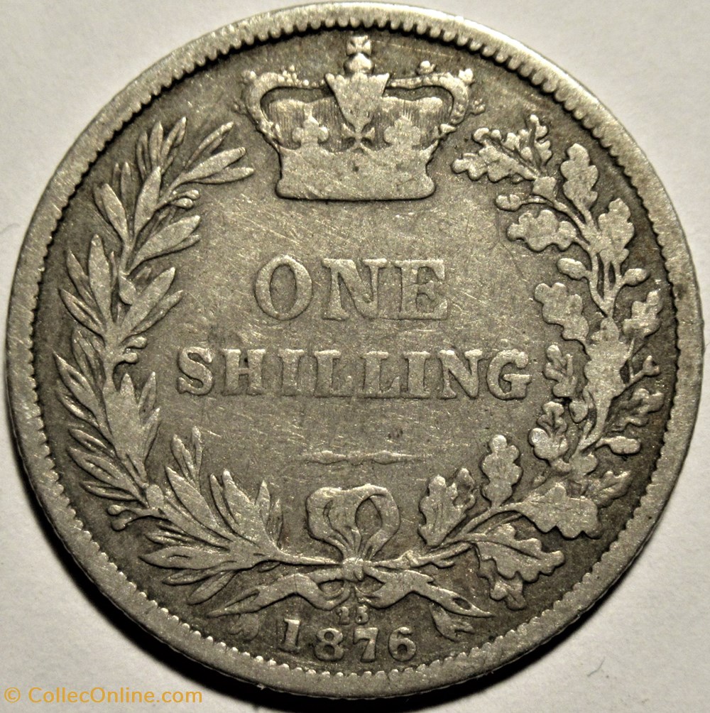 monnaies monde royaume uni victoria 1 shilling 1876 kingdom of great britain