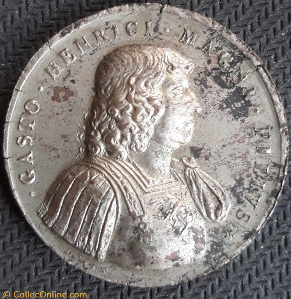 Gaston d'Orléans - Principauté de Dombes - c.1660 2 monnaie jeton mereaux gaston orleans principaute de dombes c 1660