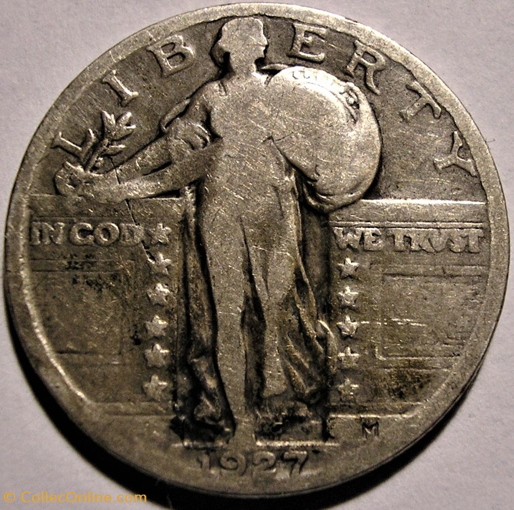 1927 Quarter Dollar (ex.2) monnaie monde etat uni 1927 quarter dollar ex 2