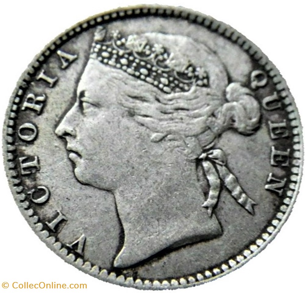 monnaies monde malaisie victoria 10 cents 1885 straits settlements malaysia