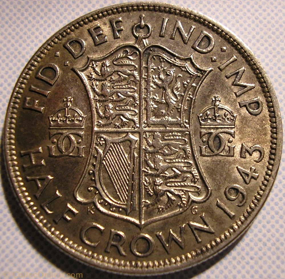 George VI - Half Crown 1943 - Great Britain 2 monnaie monde royaume uni george vi half crown 1943 great britain