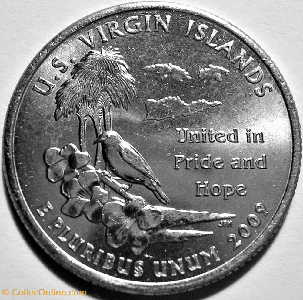 2009 P Quarter Dollar - U.S. Virgin Islands monnaie monde etat uni 2009 p quarter dollar u s virgin islands