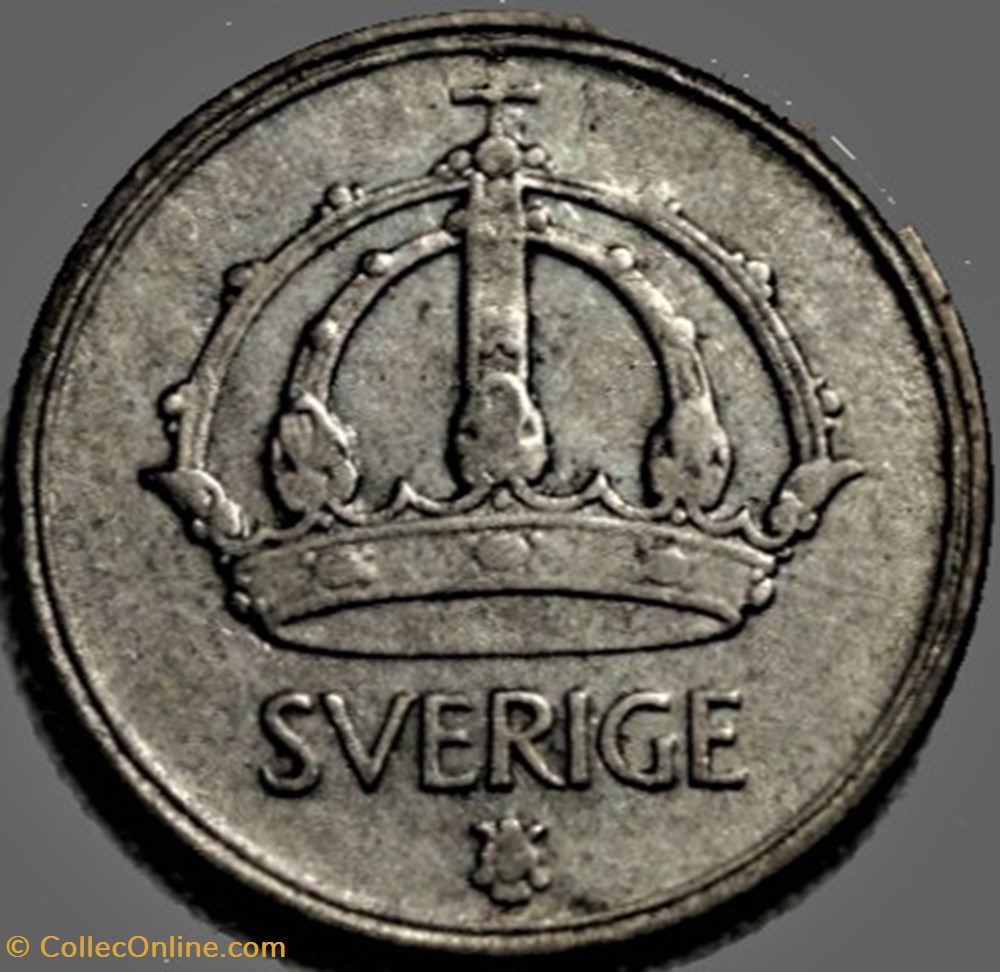monnaies monde suede gustaf v of sweden 10 ore 1942