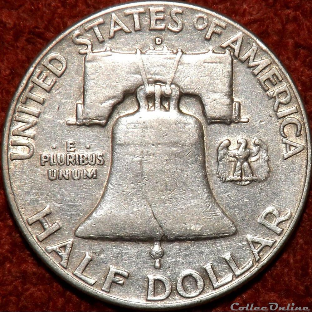 1961 Denver Half $ monnaie monde etat uni 1961 denver half